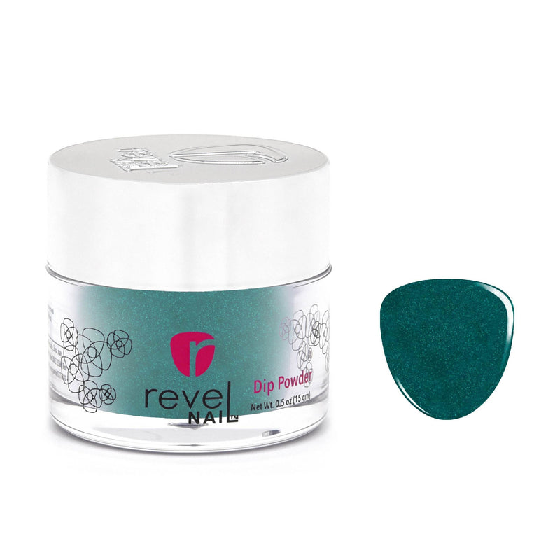 Dip Powder D796 Cactus Collection Teal Glitter Dip Powder