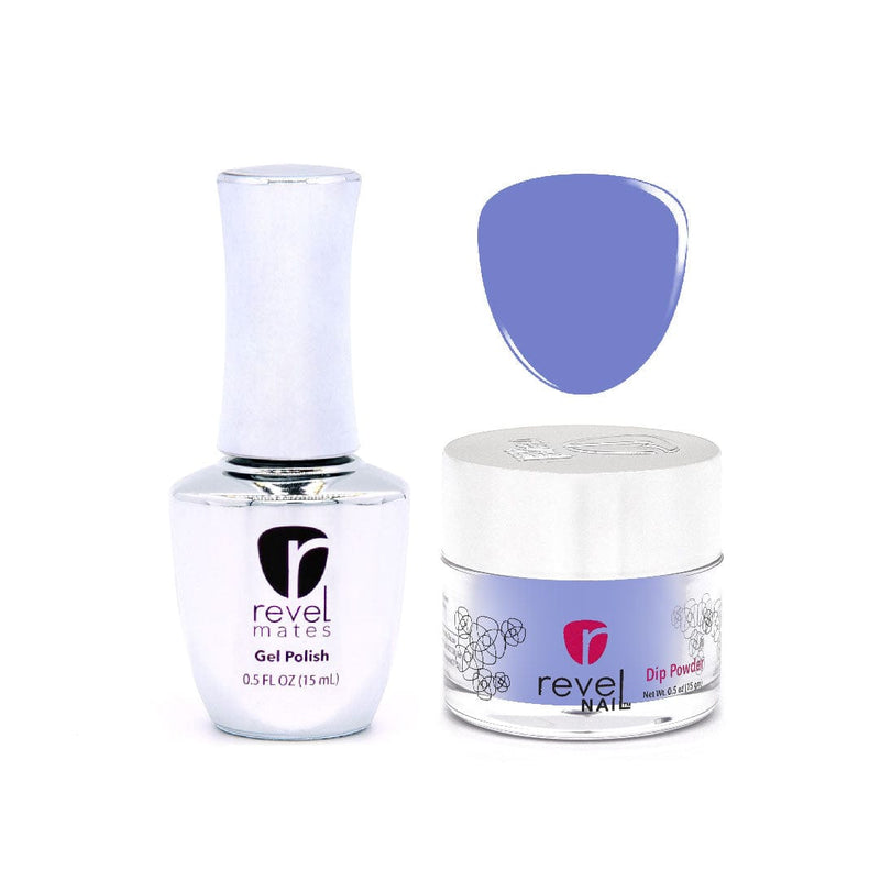 Gel Polish + Dip Powder Set D310 Agave Blue Crème Gel Polish + Dip Set