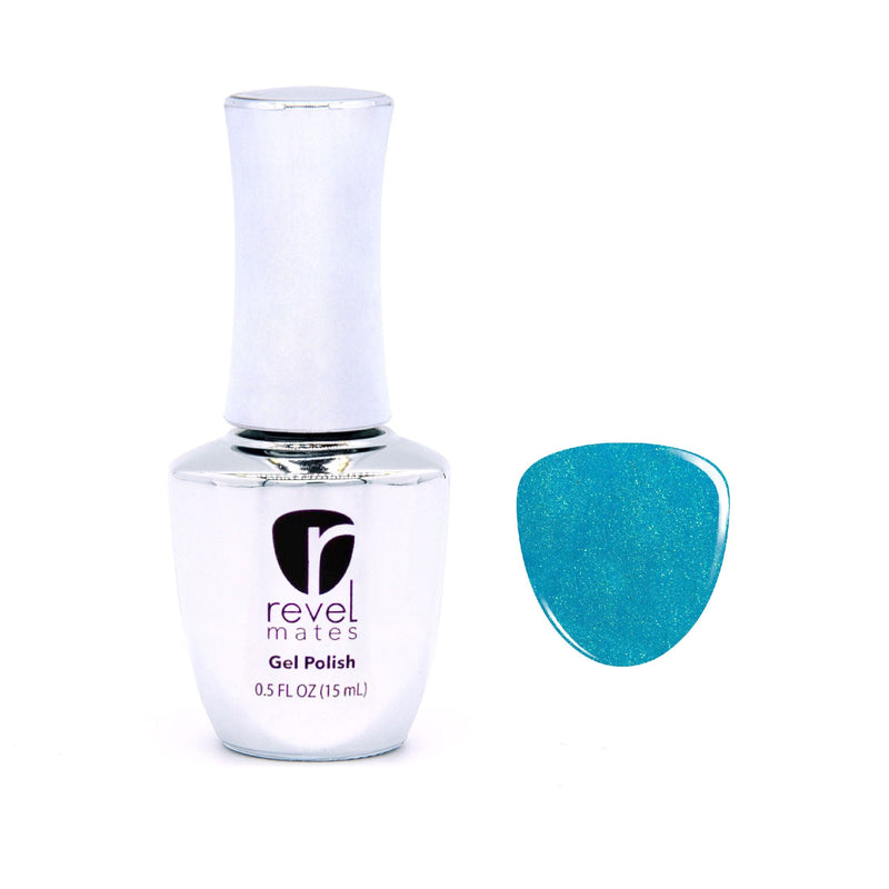 Gel Polish G1076 Frivolous Blue Shimmer Gel Polish