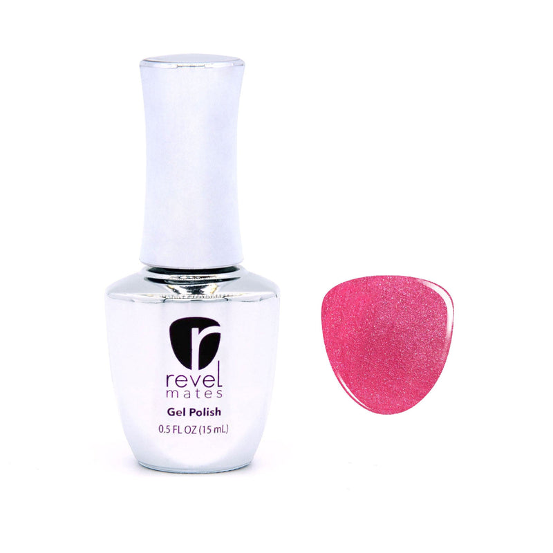 Gel Polish G1077 Attraction Pink Shimmer Gel Polish