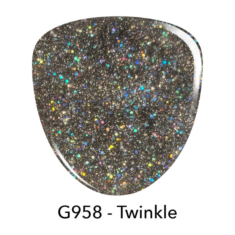 Gel Polish G958 Twinkle Black Glitter Gel Polish