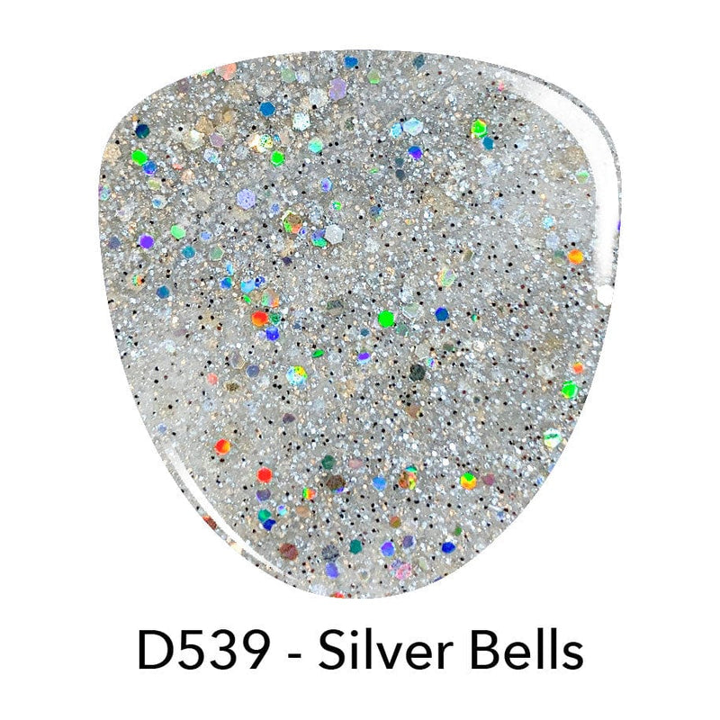 Glitter Dip Powder D539 Silver Bells (HH7)