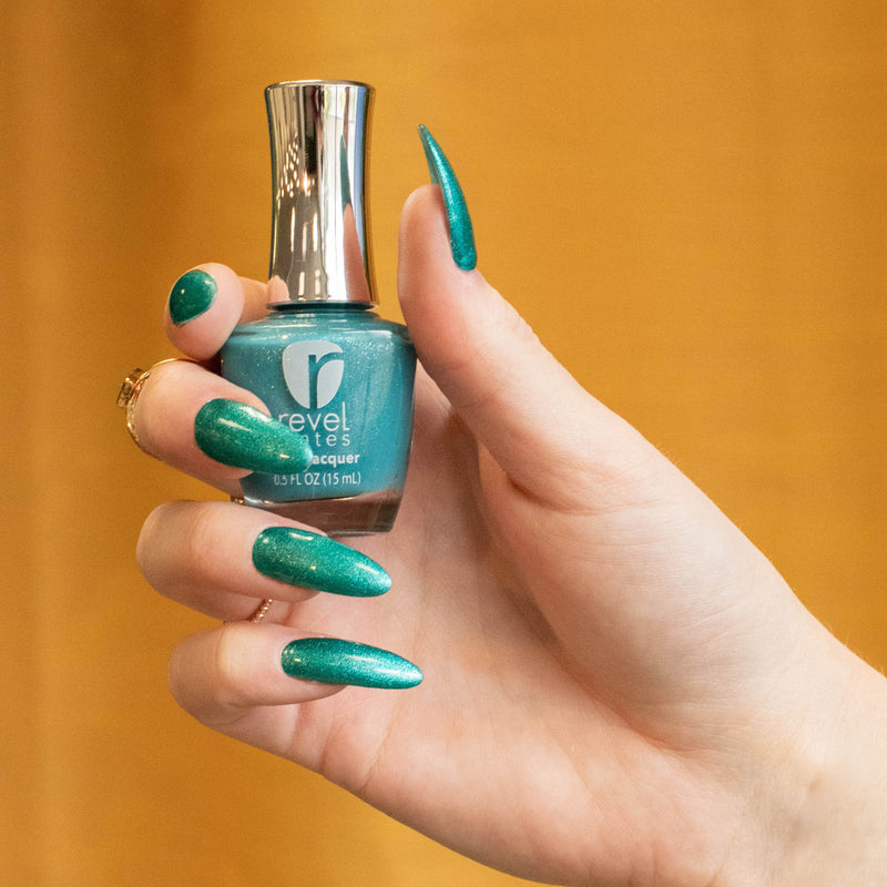 Nail Polish D796 Cactus Collection Teal Glitter Nail Polish