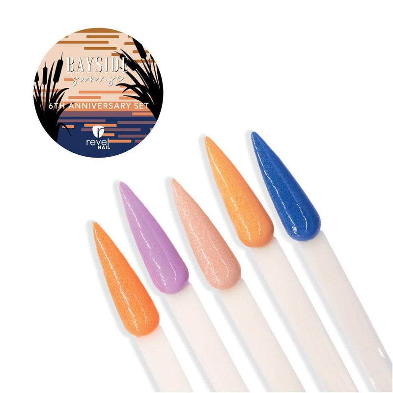 Revel Nail Dip Powder Bayside Sunrise Themed Set