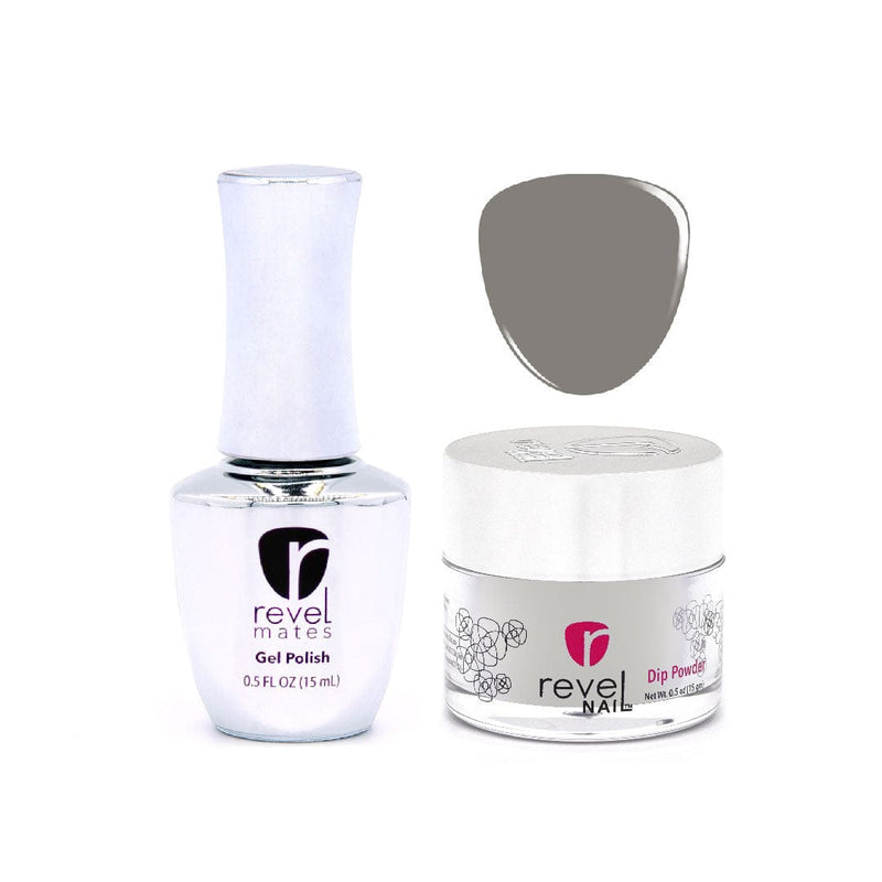 Revel Nail Dip Powder Gel Polish + Dip Set | D720 Fog