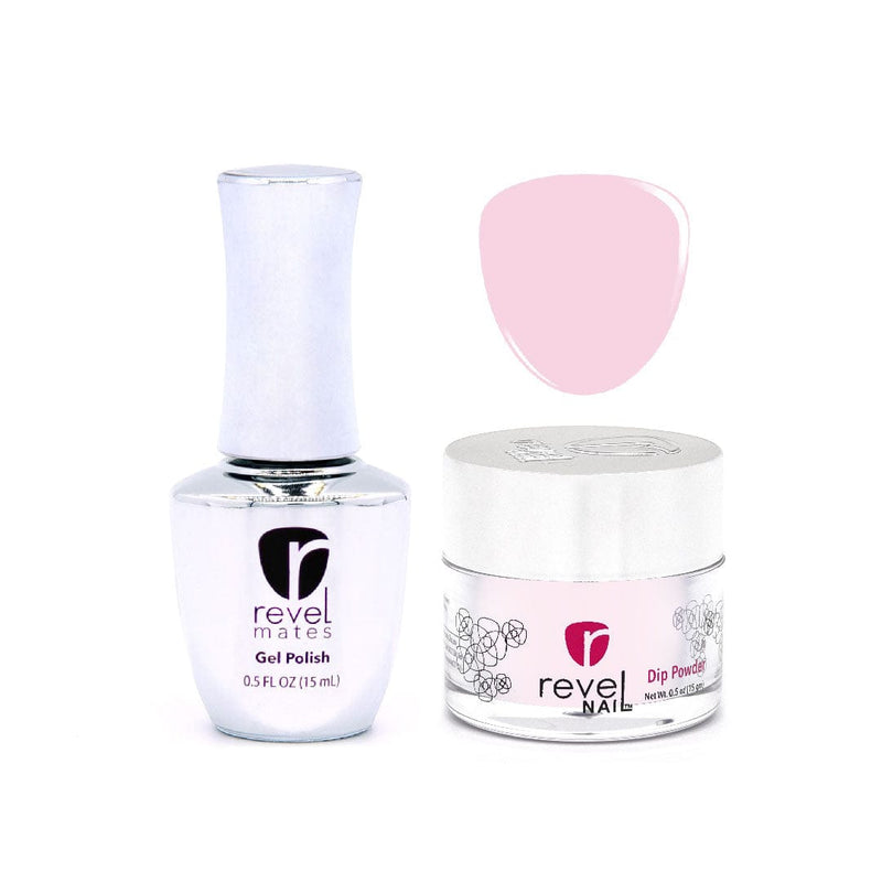 Revel Nail Dip Powder Gel Polish + Dip Set | D723 Rosebud