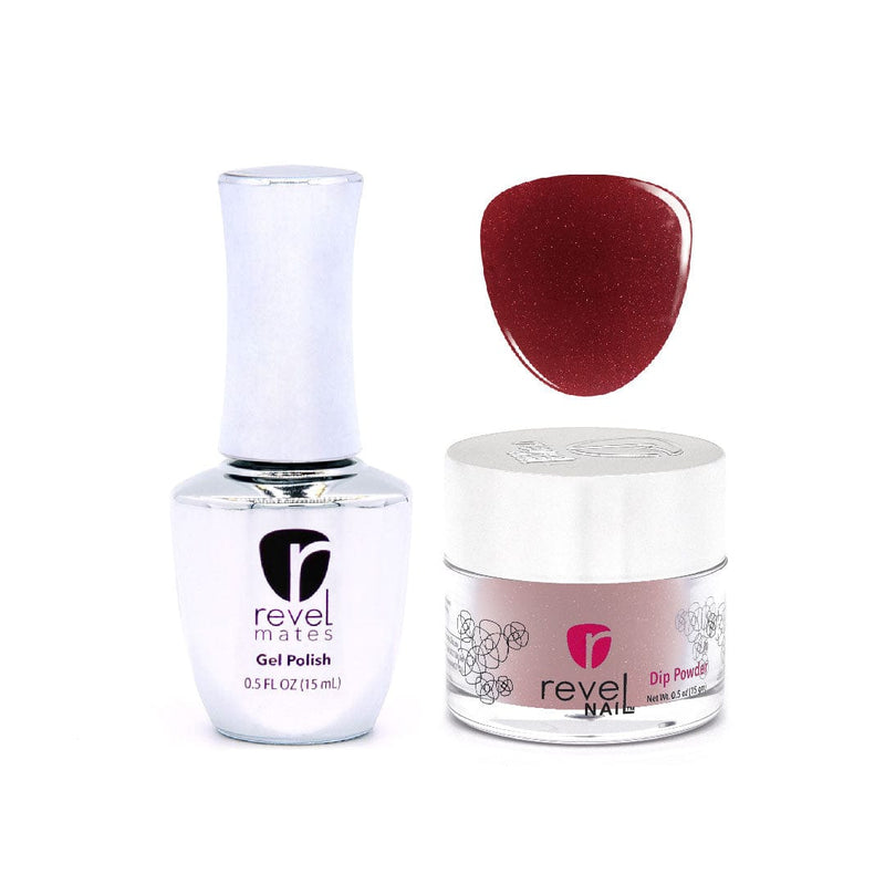 Revel Nail Dip Powder Gel Polish + Dip Set | D736 Temptress