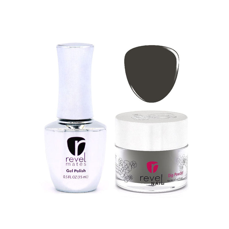 Revel Nail Dip Powder Revel Mates Lacquer Gel Polish + Dip Set | D304 Stormy