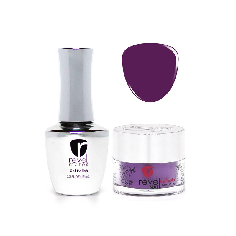 Revel Nail Dip Powder Revel Mates Lacquer Gel Polish + Dip Set | D311 Proud