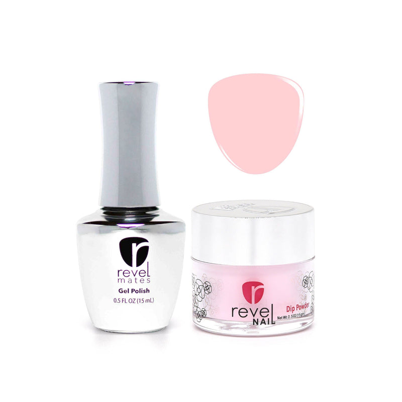 Revel Nail Dip Powder Revel Mates Lacquer Gel Polish + Dip Set | D315 Ballet