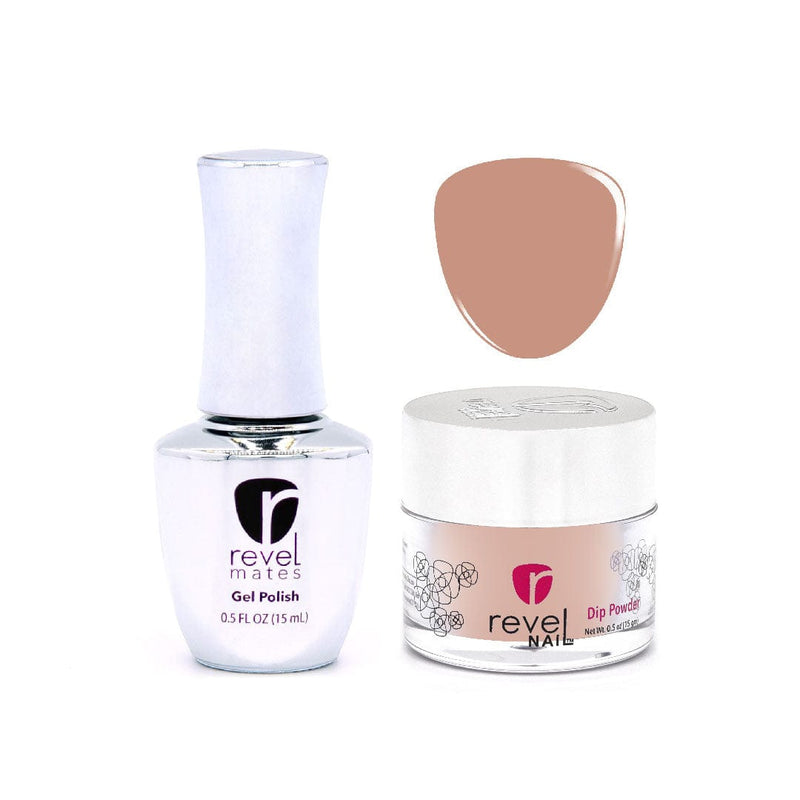 Revel Nail Dip Powder Revel Mates Lacquer Gel Polish + Dip Set | D319 Havana