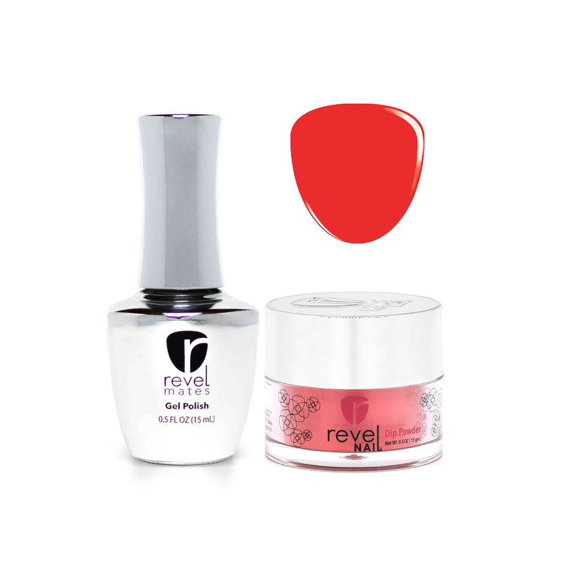 Revel Nail Dip Powder Revel Mates Lacquer Gel Polish + Dip Set | D352 Treason