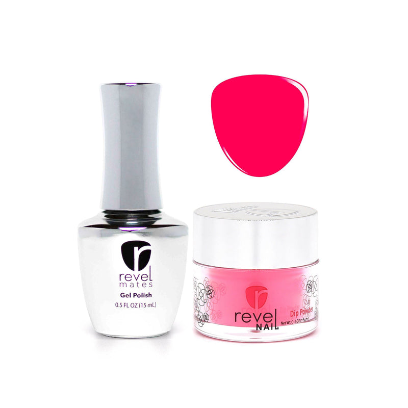 Revel Nail Dip Powder Revel Mates Lacquer Gel Polish + Dip Set | D353 Serena