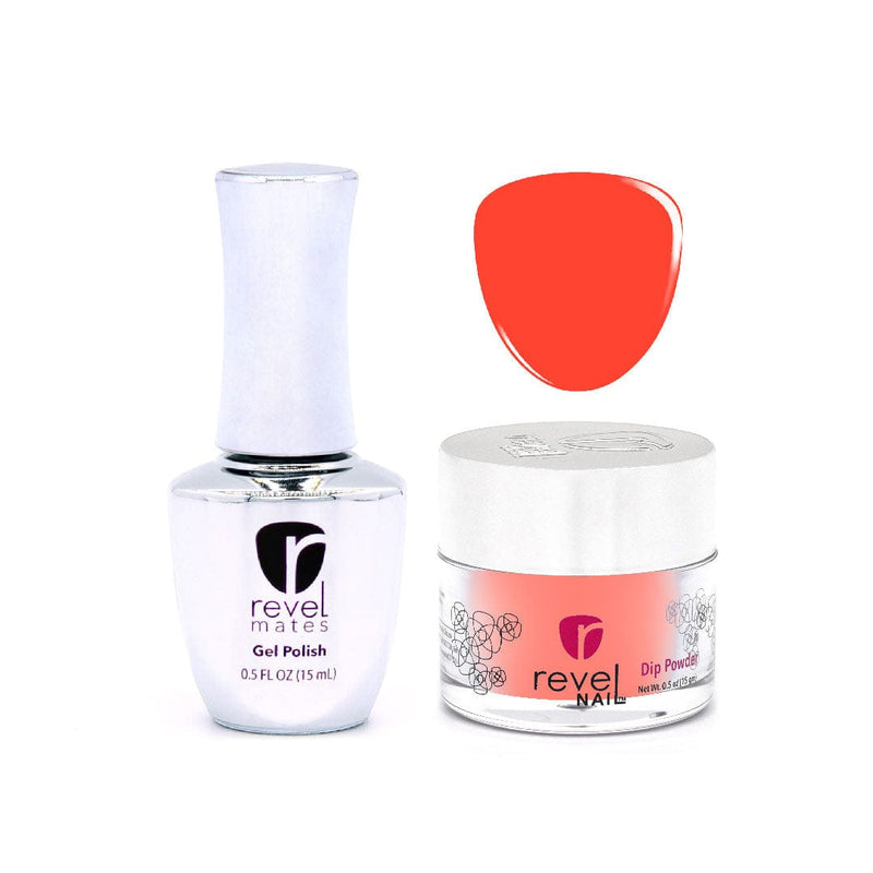 Revel Nail Dip Powder Revel Mates Lacquer Gel Polish + Dip Set | D364 Free