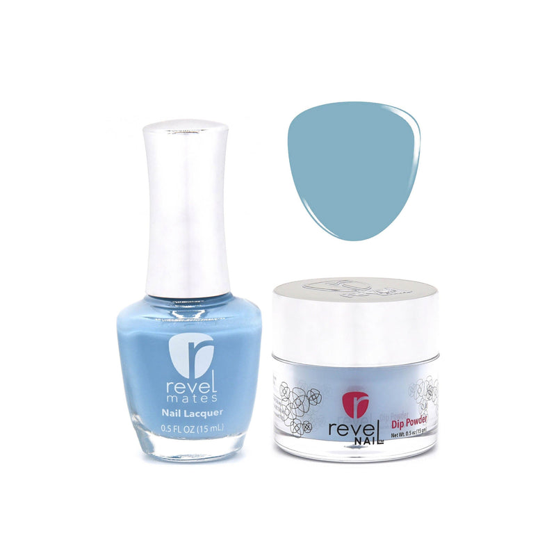 Revel Nail Dip Powder Revel Mates Lacquer Lacquer Polish + Dip Set | D172 Cura