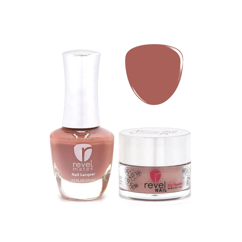 Revel Nail Dip Powder Revel Mates Lacquer Lacquer Polish + Dip Set | D228 Wink