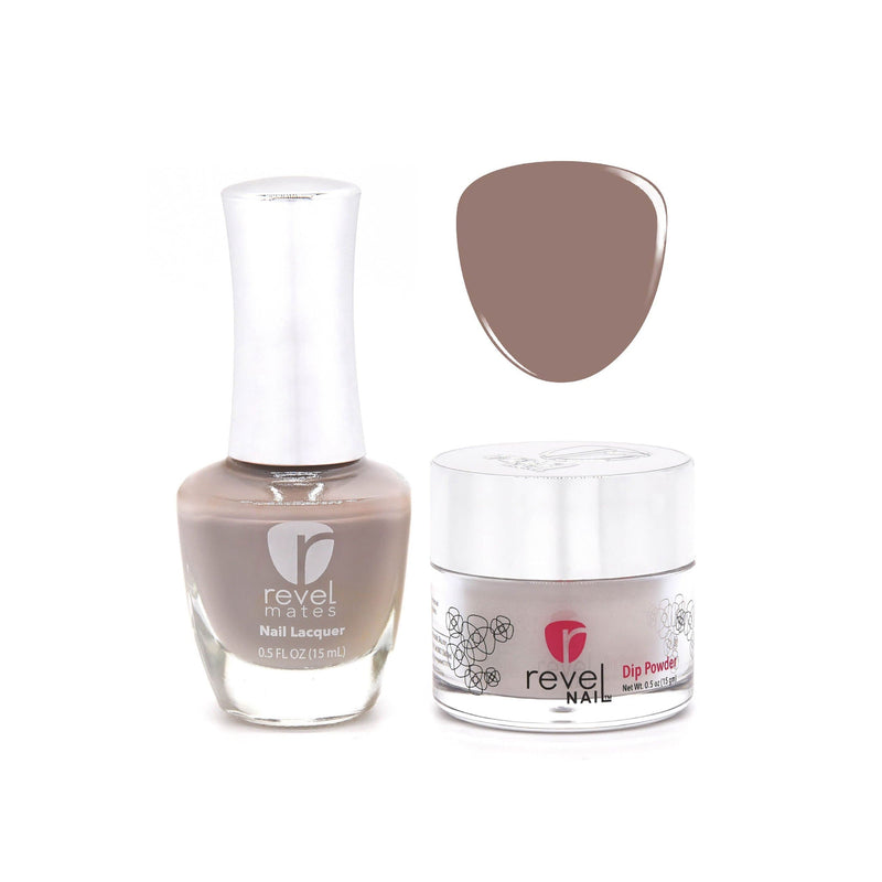 Revel Nail Dip Powder Revel Mates Lacquer Lacquer Polish + Dip Set | D230 Shady