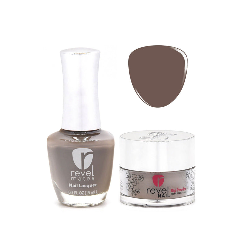 Revel Nail Dip Powder Revel Mates Lacquer Lacquer Polish + Dip Set | D238 Carouse