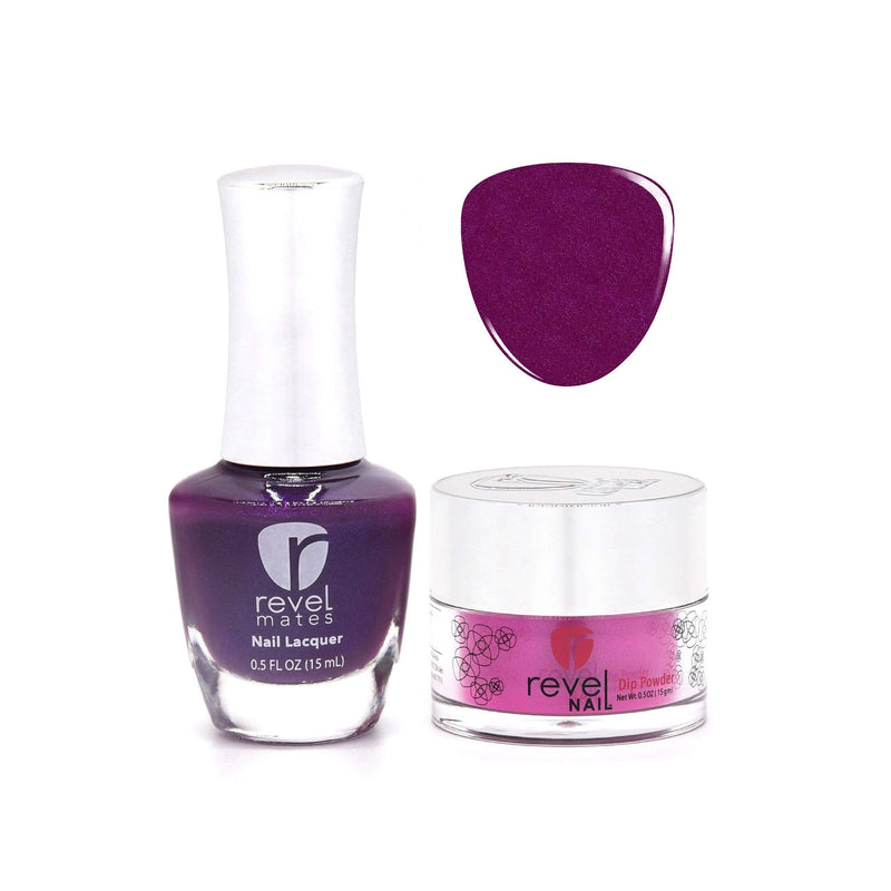 Revel Nail Dip Powder Revel Mates Lacquer Lacquer Polish + Dip Set | D254 Lust