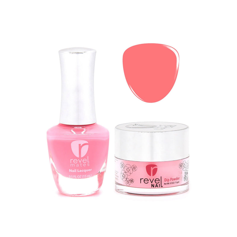 Revel Nail Dip Powder Revel Mates Lacquer Lacquer Polish + Dip Set | D300 Princess