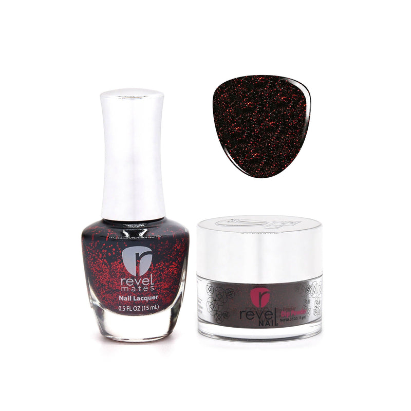 Revel Nail Dip Powder Revel Mates Lacquer Lacquer Polish + Dip Set | D305 Vixen