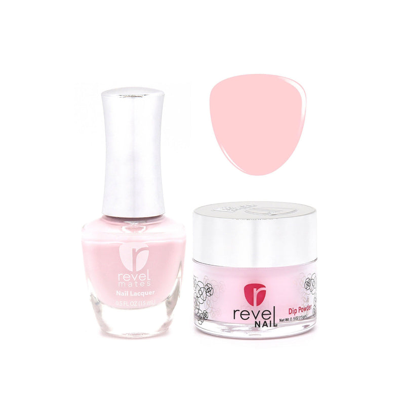 Revel Nail Dip Powder Revel Mates Lacquer Lacquer Polish + Dip Set | D315 Ballet