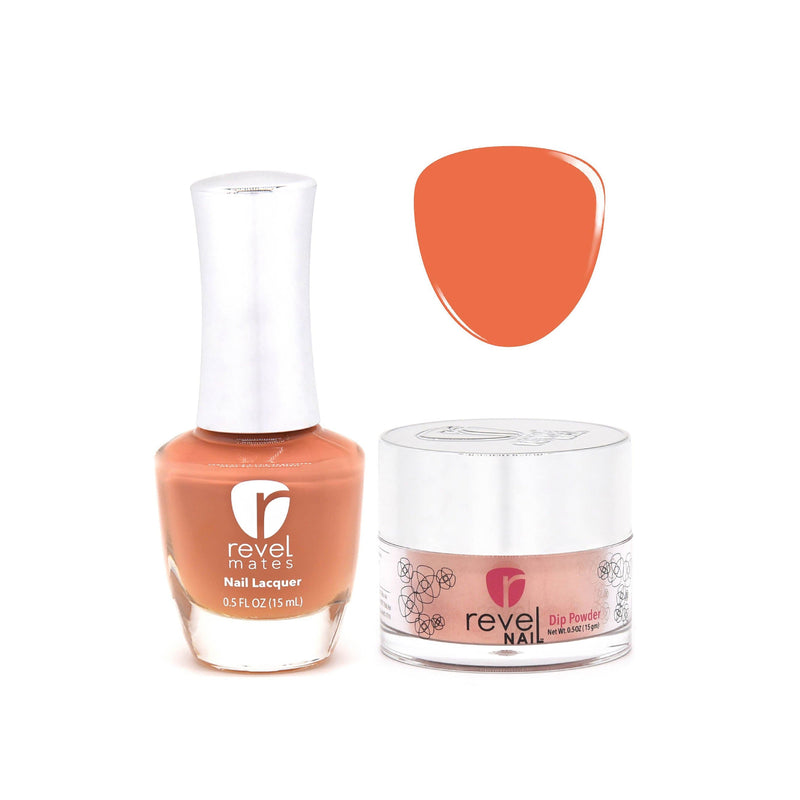 Revel Nail Dip Powder Revel Mates Lacquer Lacquer Polish + Dip Set | D344 Molly