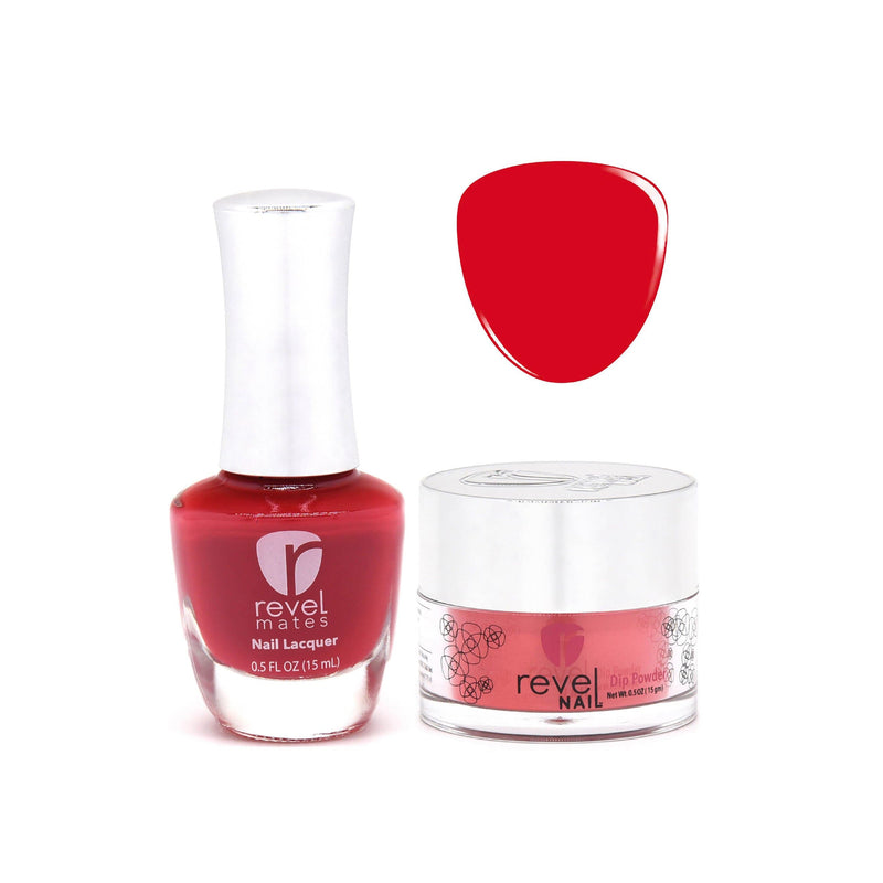 Revel Nail Dip Powder Revel Mates Lacquer Lacquer Polish + Dip Set | D345 Mya