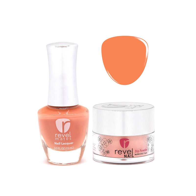 Revel Nail Dip Powder Revel Mates Lacquer Lacquer Polish + Dip Set | D346 Lively