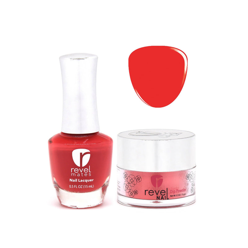 Revel Nail Dip Powder Revel Mates Lacquer Lacquer Polish + Dip Set | D352 Treason