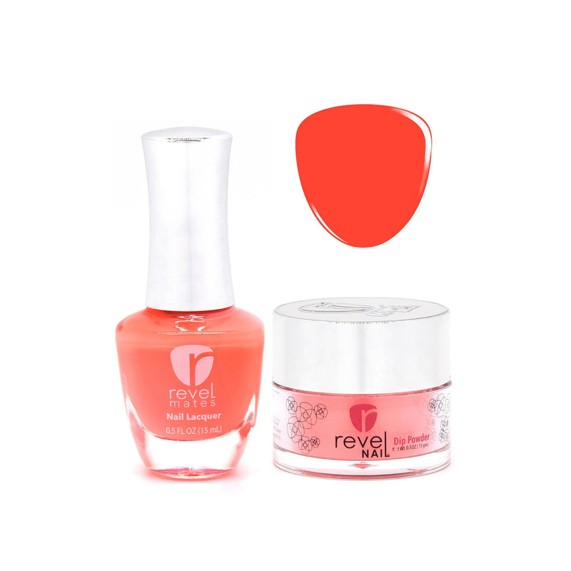 Revel Nail Dip Powder Revel Mates Lacquer Lacquer Polish + Dip Set | D364 Free