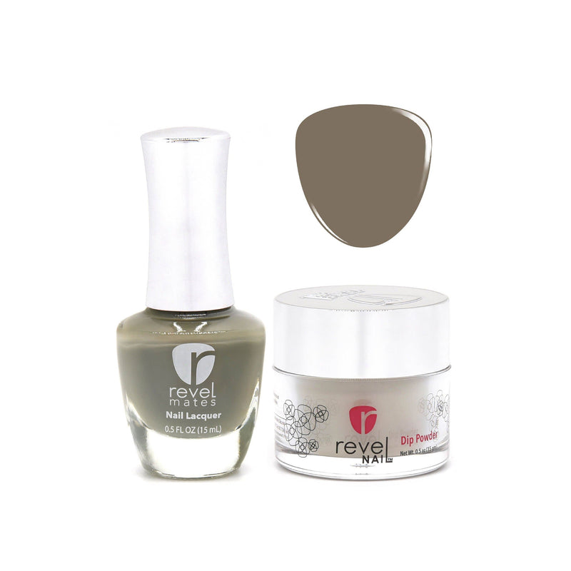 Revel Nail Dip Powder Revel Mates Lacquer Lacquer Polish + Dip Set | D371 Gentle