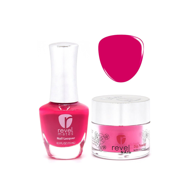 Revel Nail Dip Powder Revel Mates Lacquer Lacquer Polish + Dip Set | D373 Bloom