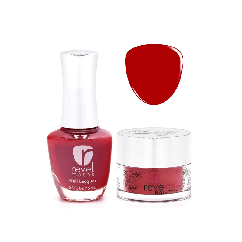 Revel Nail Dip Powder Revel Mates Lacquer Lacquer Polish + Dip Set | D246 Festival